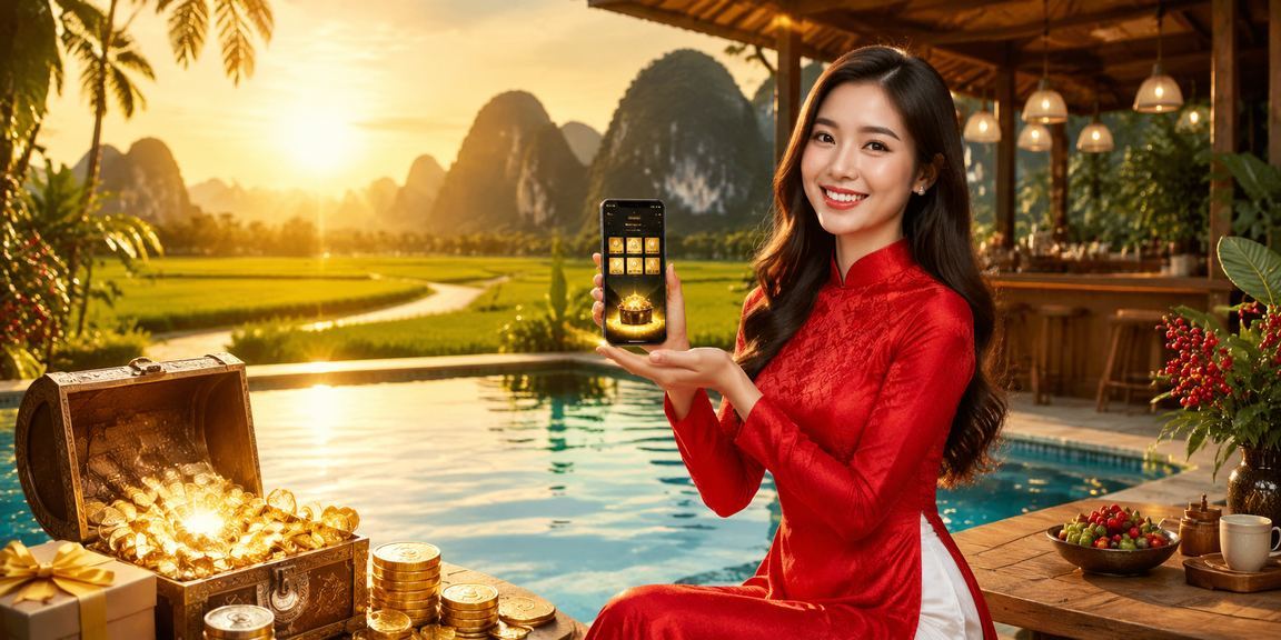 Người chơi xổ số mặc áo dài truyền thống tại Ninh Bình